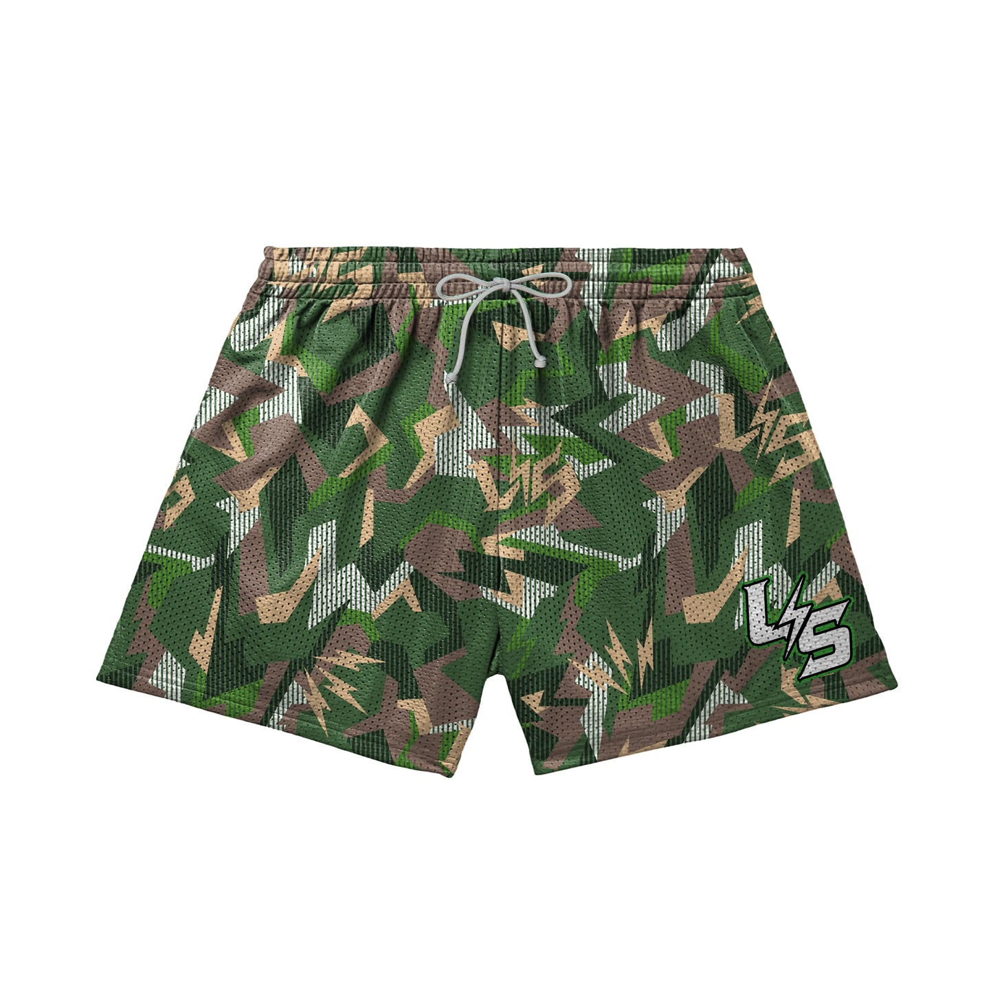 LS BOLT SHORTS (Green & Brown)