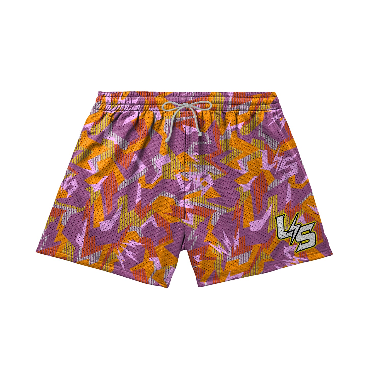 LS BOLT SHORTS (Orange & Pink)